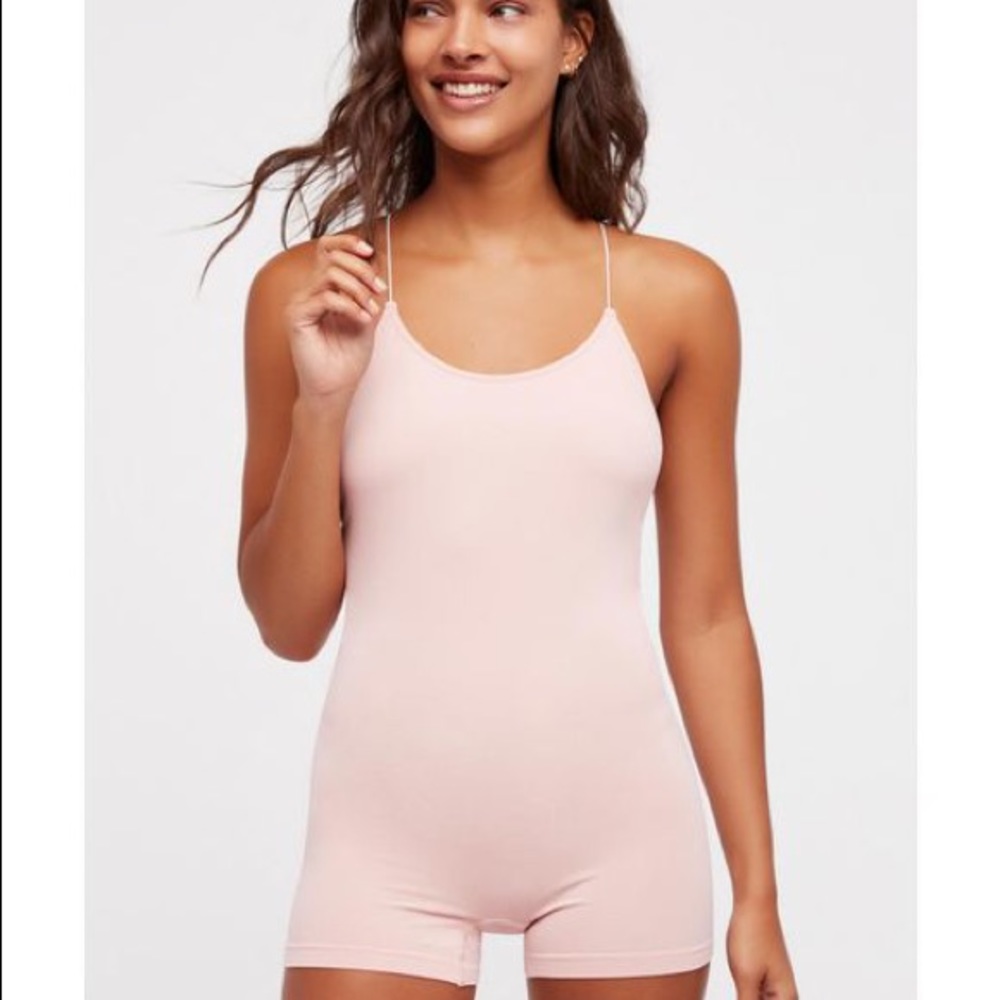 Free People Low Back Seemless Romper